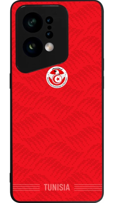 OPPO Find X5 Case Hülle - Silikon schwarz Tunesien 2026 personalisierbares Fussballtrikot