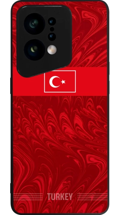 OPPO Find X5 Case Hülle - Silikon schwarz Türkei 2026 personalisierbares Fussballtrikot