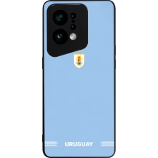OPPO Find X5 Case Hülle - Silikon schwarz Uruguay 2026 personalisierbares Fussballtrikot