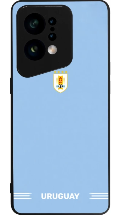 OPPO Find X5 Case Hülle - Silikon schwarz Uruguay 2026 personalisierbares Fussballtrikot