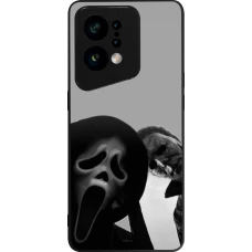 OPPO Find X5 Case Hülle - Silikon schwarz Halloween 2026 Scream and Michael Myers