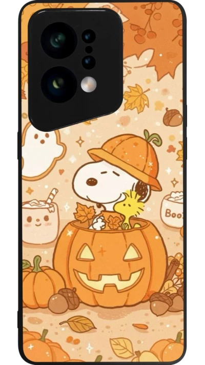 OPPO Find X5 Case Hülle - Silikon schwarz Halloween 2026 Snoopy Halloween