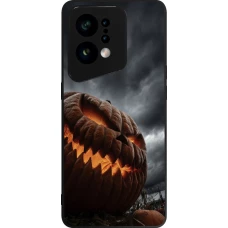 OPPO Find X5 Case Hülle - Silikon schwarz Halloween 2026 The Wicked Pumpkin