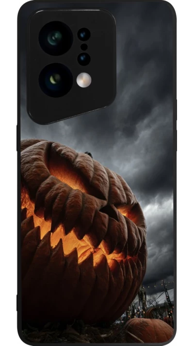 OPPO Find X5 Case Hülle - Silikon schwarz Halloween 2026 The Wicked Pumpkin