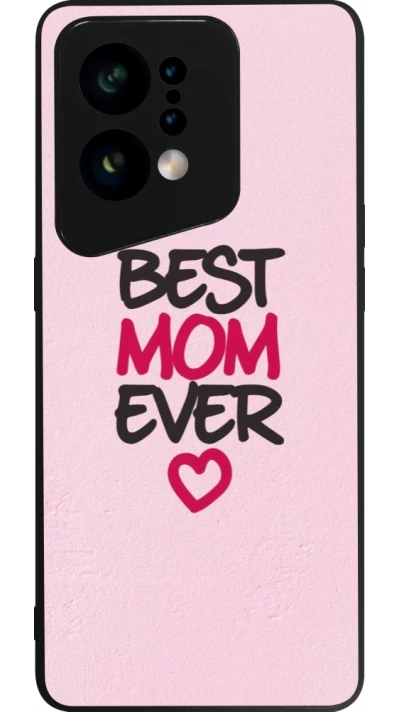 OPPO Find X5 Case Hülle - Silikon schwarz Mom 2023 best Mom ever pink