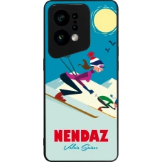 OPPO Find X5 Case Hülle - Silikon schwarz Nendaz Ski Downhill