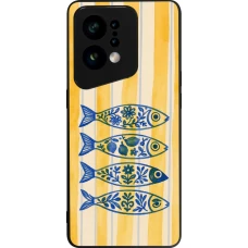 OPPO Find X5 Case Hülle - Silikon schwarz Portuguese fish 2026