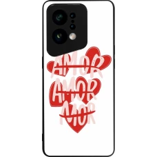 OPPO Find X5 Case Hülle - Silikon schwarz Saint Valentines Day 26 Amor