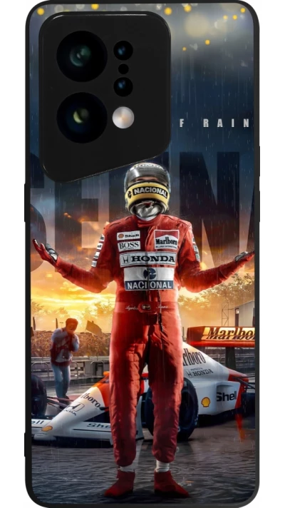 OPPO Find X5 Case Hülle - Silikon schwarz Senna The King of Rain