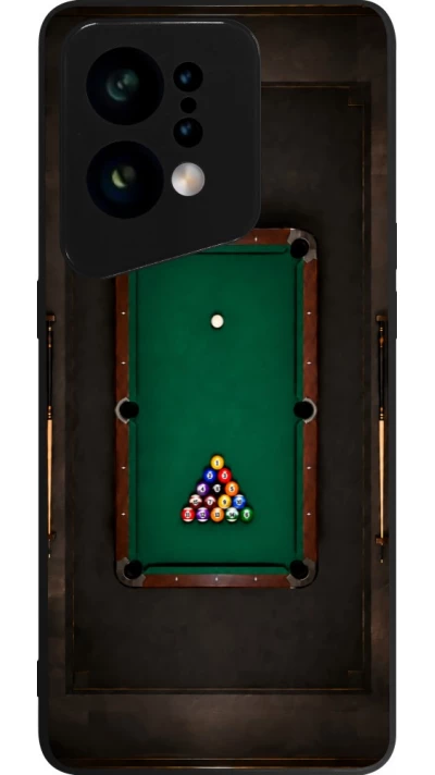 OPPO Find X5 Case Hülle - Silikon schwarz Sports 2026 Billard