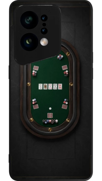 OPPO Find X5 Case Hülle - Silikon schwarz Sports 2026 Poker