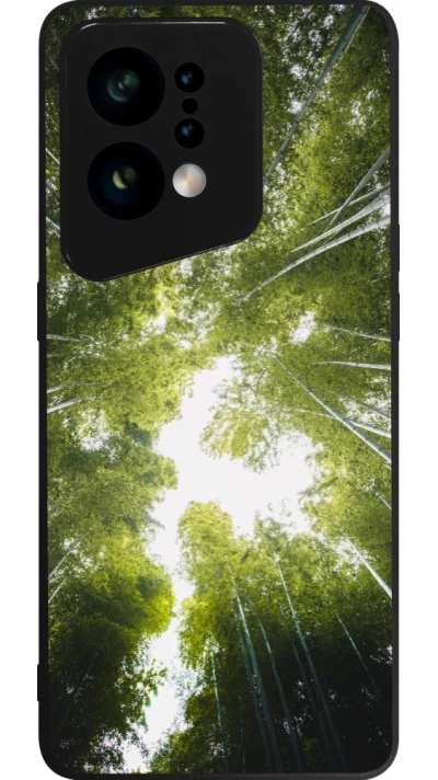 OPPO Find X5 Case Hülle - Silikon schwarz Spring 23 forest blue sky