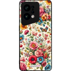 OPPO Find X5 Case Hülle - Silikon schwarz Spring 25 fruehling bluetend
