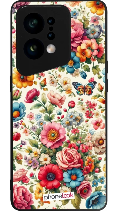 OPPO Find X5 Case Hülle - Silikon schwarz Spring 25 fruehling bluetend