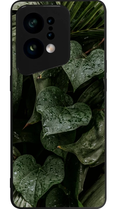 OPPO Find X5 Case Hülle - Silikon schwarz Spring 23 fresh plants