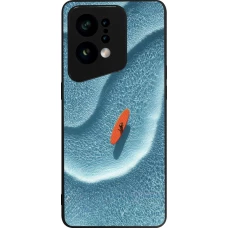OPPO Find X5 Case Hülle - Silikon schwarz Orange surf Summer 2026