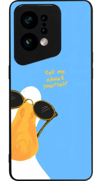 Coque OPPO Find X5 - Silicone rigide noir Tell me about yourself Summer 2026
