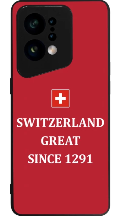 Coque OPPO Find X5 - Silicone rigide noir Switzerland Great Since 1291