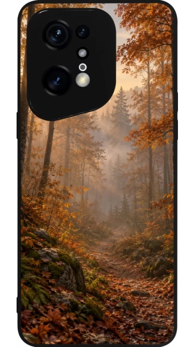 Coque OPPO Find X5 Pro - Silicone rigide noir Autumn 26 Autumn walk