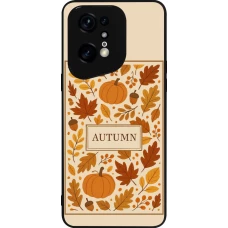 OPPO Find X5 Pro Case Hülle - Silikon schwarz Autumn 26 Hello autumn