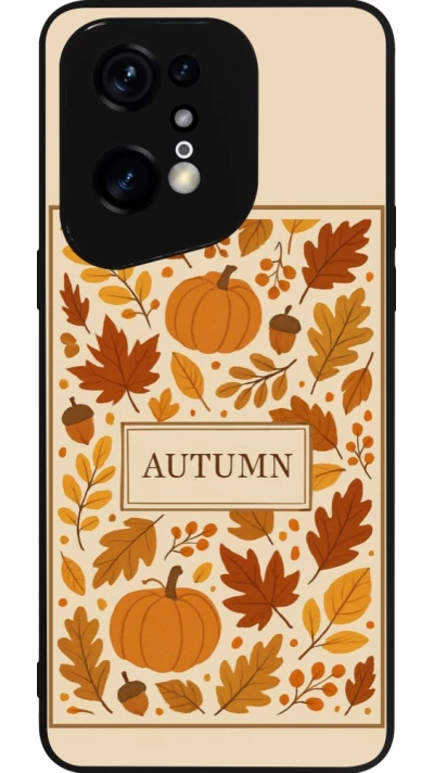 Coque OPPO Find X5 Pro - Silicone rigide noir Autumn 26 Hello autumn