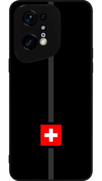 OPPO Find X5 Pro Case Hülle - Silikon schwarz Kanton CH schwarz