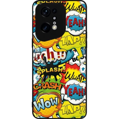 Coque OPPO Find X5 Pro - Silicone rigide noir Cartoons slogans
