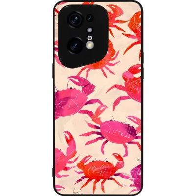 OPPO Find X5 Pro Case Hülle - Silikon schwarz Crabs Paint