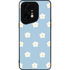 OPPO Find X5 Pro Case Hülle - Silikon schwarz Easter 2024 daisy flower