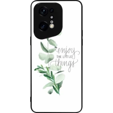 OPPO Find X5 Pro Case Hülle - Silikon schwarz Enjoy the little things
