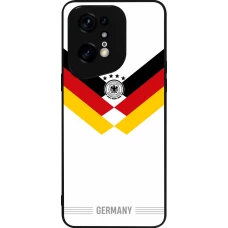 Coque OPPO Find X5 Pro - Silicone rigide noir Maillot de football Allemagne 2026 personnalisable