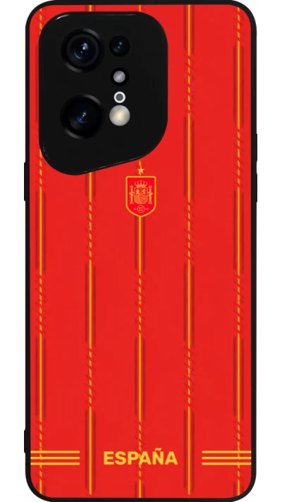 OPPO Find X5 Pro Case Hülle - Silikon schwarz Spanien 2026 personalisierbares Fussballtrikot