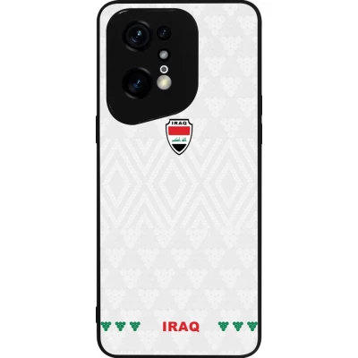Coque OPPO Find X5 Pro - Silicone rigide noir Maillot de football Irak 2026 personnalisable