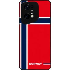 OPPO Find X5 Pro Case Hülle - Silikon schwarz Norwegen 2026 personalisierbares Fussballtrikot