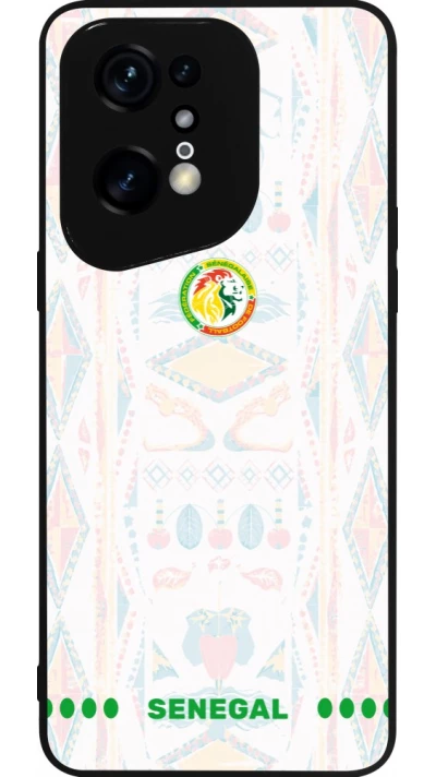 OPPO Find X5 Pro Case Hülle - Silikon schwarz Senegal 2026 personalisierbares Fussballtrikot