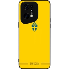OPPO Find X5 Pro Case Hülle - Silikon schwarz Schweden 2026 personalisierbares Fussballtrikot