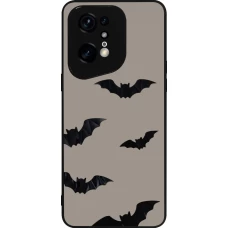 OPPO Find X5 Pro Case Hülle - Silikon schwarz Halloween 2026 Bats