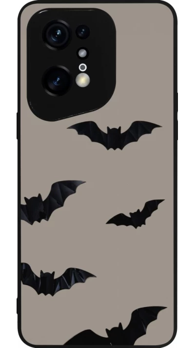 OPPO Find X5 Pro Case Hülle - Silikon schwarz Halloween 2026 Bats
