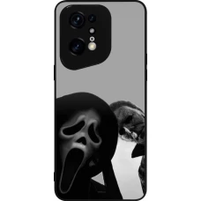 OPPO Find X5 Pro Case Hülle - Silikon schwarz Halloween 2026 Scream and Michael Myers