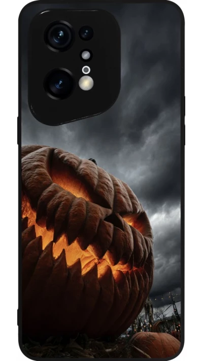 OPPO Find X5 Pro Case Hülle - Silikon schwarz Halloween 2026 The Wicked Pumpkin