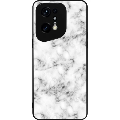 OPPO Find X5 Pro Case Hülle - Silikon schwarz Marble 01