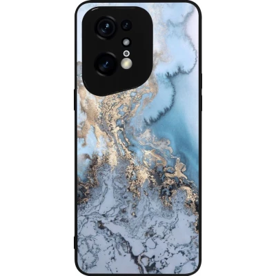 Coque OPPO Find X5 Pro - Silicone rigide noir Marble 04