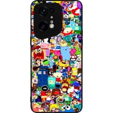Coque OPPO Find X5 Pro - Silicone rigide noir Mixed cartoons