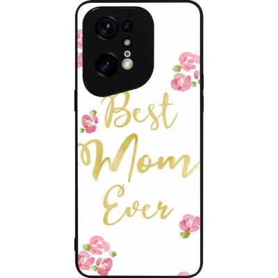 Coque OPPO Find X5 Pro - Silicone rigide noir Mom 2024 best Mom ever