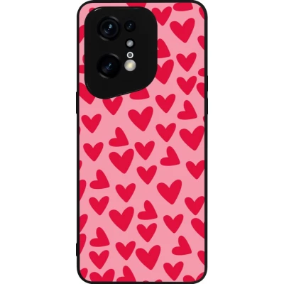 OPPO Find X5 Pro Case Hülle - Silikon schwarz Mom 2024 kleine Herzen