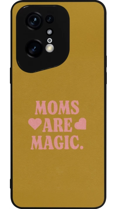 Coque OPPO Find X5 Pro - Silicone rigide noir Mom 2026 Are Magic