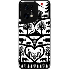 Coque OPPO Find X5 Pro - Silicone rigide noir Poya Suisse 2