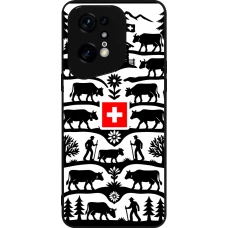 Coque OPPO Find X5 Pro - Silicone rigide noir Poya Suisse 3