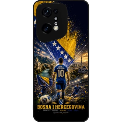 OPPO Find X5 Pro Case Hülle - Silikon schwarz Fussball Bosnien und Herzegowina splash 2026