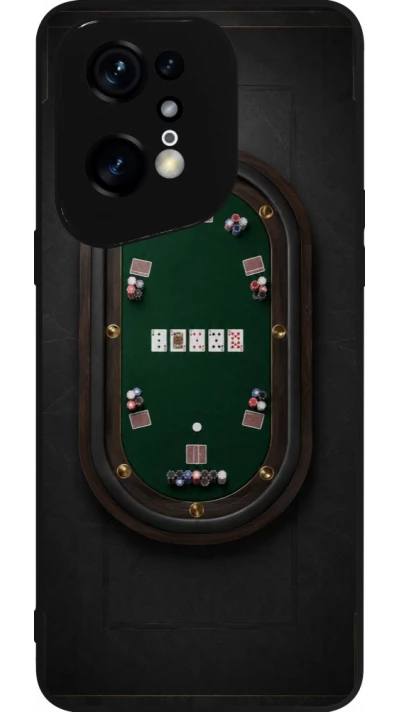 OPPO Find X5 Pro Case Hülle - Silikon schwarz Sports 2026 Poker